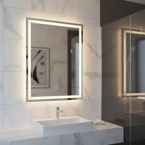 Espejo Touch Led 90×50 Esmerilado Frio O Calido