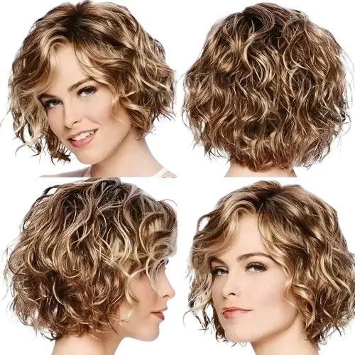 Mz Pelucas Rubias Cortas 2024 Ut For Mujeres, Cabello Corto