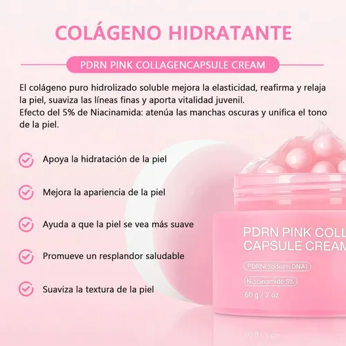 Cápsula De Colágeno Hidratante Crema Porno Rosa Adnzz