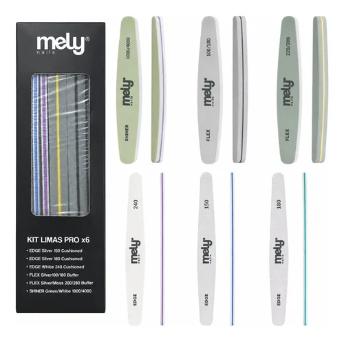Kit De Limas Pro Surtida Sponge Buffer Manicuria Pack X6