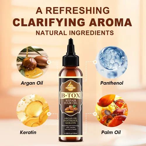 Aceite Reparador De Keratina Con Aceite De Argán