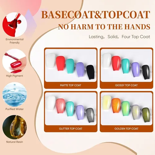 Conjunto De Esmalte En Gel Con Lámpara Uv Led Y Kit De