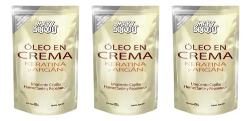 Mary Bosques Oleo En Crema Keratina Y Argán Doypack 250 G X3