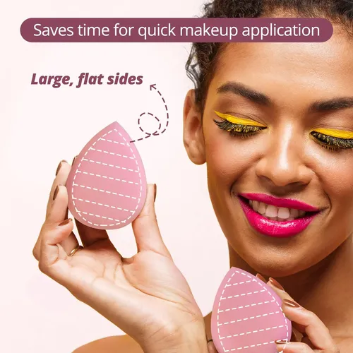Set De 2 Esponjas De Belleza De Color Rosa Sin Látex De Beak