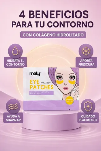 Parches Para Ojeras Mely Colágeno Hidratantes Antiage 1 Par