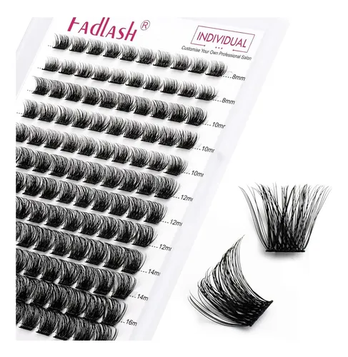 Extensiones De Pestañas Postizas Fadlash Diy 144 Racimos D