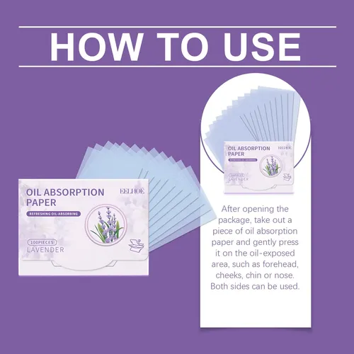 Papel Absorbente De Aceite De Lavanda Romántico