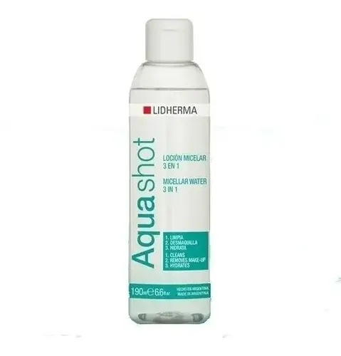 Lidherma Aquashot Loción Micelar Limpieza Desmaquillante