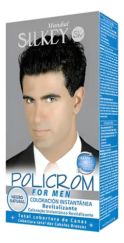 Tintura Policrom de Silkey para Hombres Negro con Cobertura de Canas
