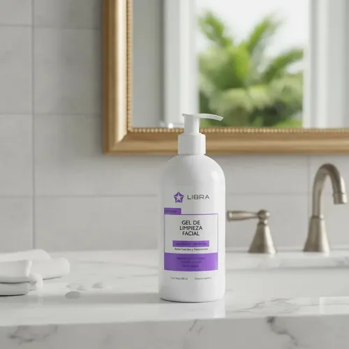 Gel Limpiador Facial de Libra para Piel Grasa, Control de Sebo 500 mL