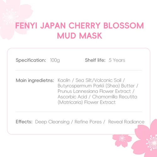 Mascarilla De Lodo Sakura Fenyi 100g – Limpieza De Poros