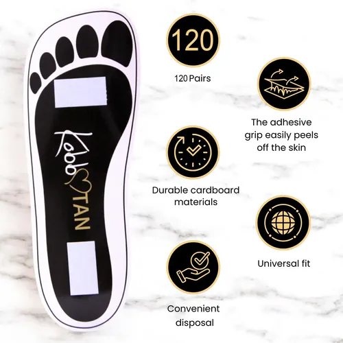 Pads Desechables Para Pies De Bronceado En Spray Kobbtan Neg