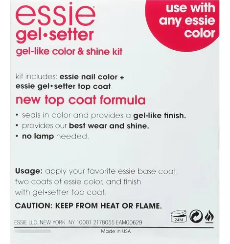Top Coat Gel De Larga Duración Essie Duo Kit