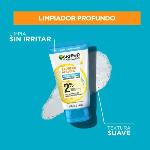 Limpiador Profundo Anti-Imperfecciones Con Ácido Salicílico de Garnier 150 Ml