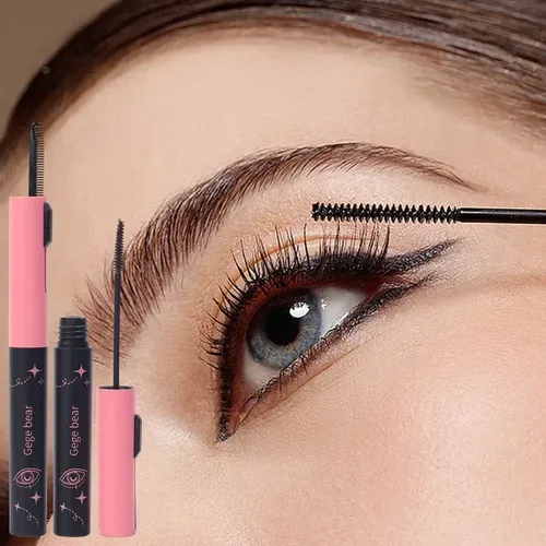 Mascara Pestañas Pincel Precision Fibra Alargadora Gege Bear Color Negro