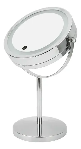 Espejo De Maquillaje Led Redondo Con Aumento De Doble Cara
