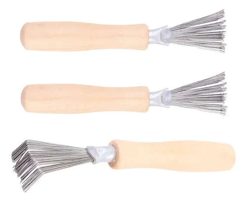 Set De 3 Peines Cepillo Para Cabello Y Peine Para Limpieza