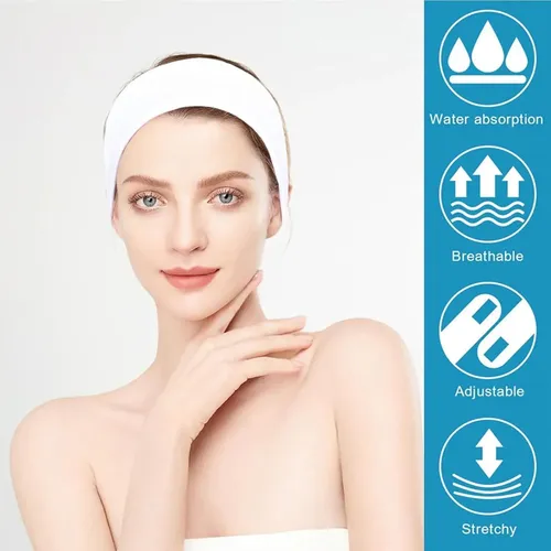 30 Bandas De Cabeza Spa Jacyuig Ajustables Para Cuidado
