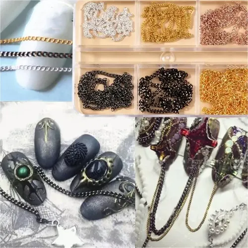 Cadena Gótica De 6 Rejillas Estilo Rock Para Decoración De U