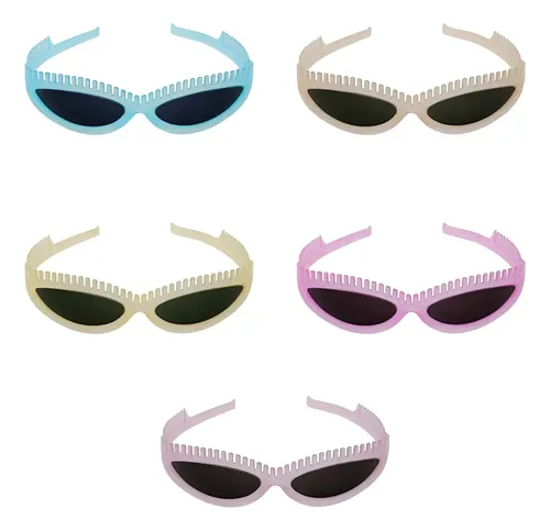 Vincha De Pelo Bag X12 Unidades Tipo Anteojos De Sol Colores
