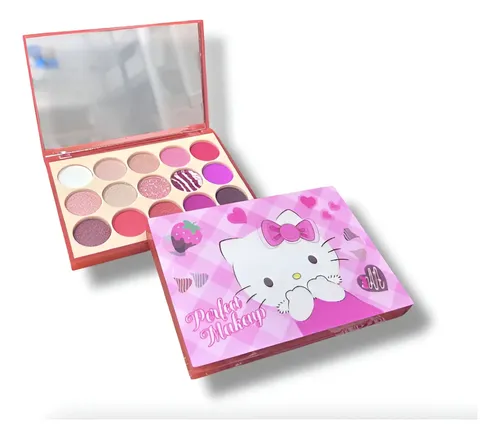 Favorbeauty Paleta Stitch Kuromi Hello Kity 18 Sombras Ojos