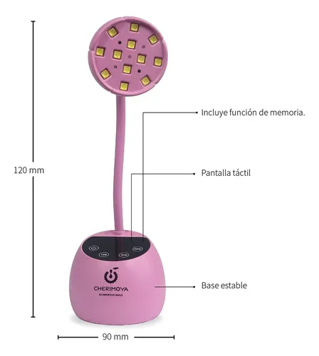 Lampara/cabina Inalámbrica Rosa Uvled 27w Cherimoya