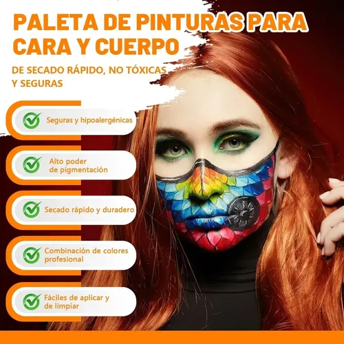 Calidad Superior Kit Maquillaje Facial Y Corporal 20 Colores