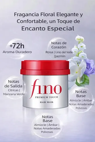 Mascarilla Capilar Fina Premium Touch 230 G: Hidratante Y Re