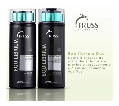 Truss Kit Shampoo + Acondicionador Equilibrium  300ml C/u
