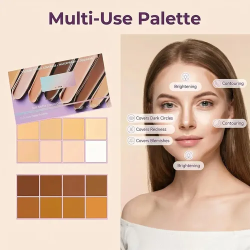 Corrector En Crema 8 Tonos Mate Medium