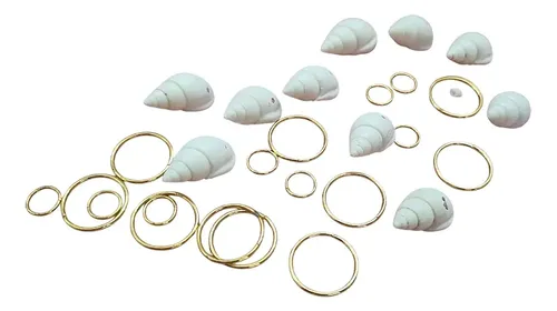 Set De 10 Caracolitos Y Argollas Peinados Trenzas Dreadlocks