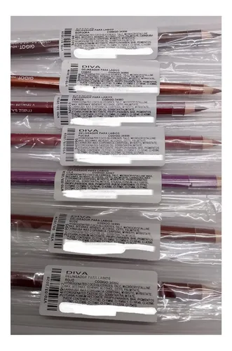 Gigot Diva Lapiz Delineador De Labios 18 Cm Largo 1.2 Gr.