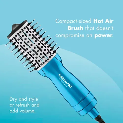 Cepillo Secador Compacto Hotbrush Babylisspro 50mm Color Azul