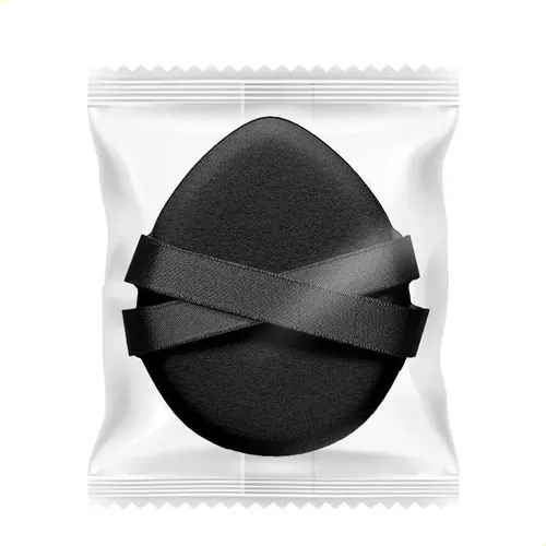 Esponja Gotita Negra Individual Poca Absorción Maquillaje