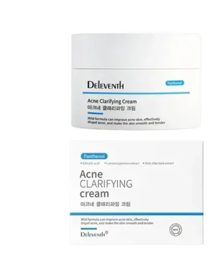 Crema Facial Aclarante Anti Acné Deleventh Con Pantenol
