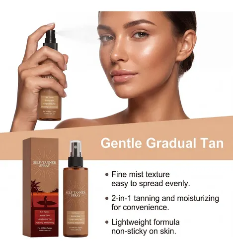 Tanning Spray For Face & Body, Self Tanning Face Mist With