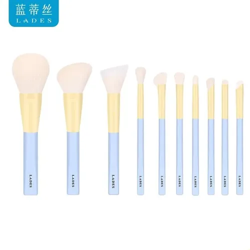 Lades Pincel De Maquillaje Set 10 Piezas Esponja Suave Para