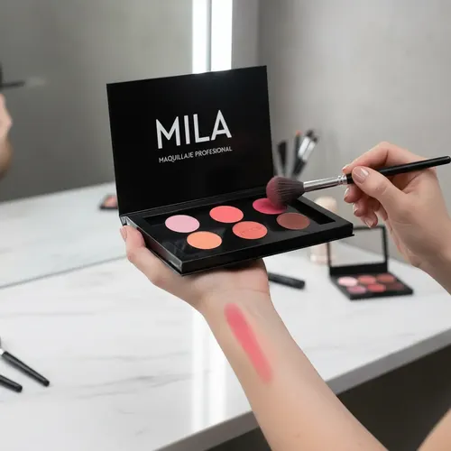 Paleta De Sombras Y Rubores Neutro Maquillaje Mila Pro