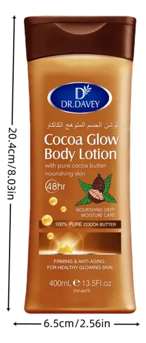 Dr.davey Loción Corporal Unisex De Cacao De 13.53 Onzas, Zcc