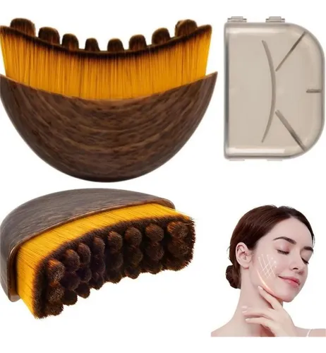 Pincel Profesional For Contorno Facial Cerdas Suaves Mzgj