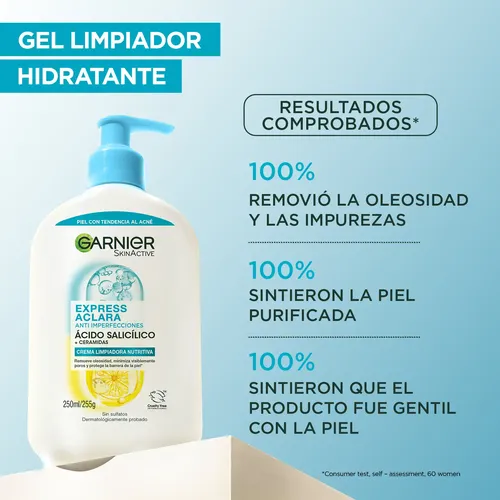 Crema De Limpieza Nutritiva Garnier Antiimperfecciones 250ml