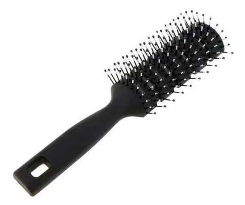 Cepillo De Cabello Negro X 2 Para Atención De Belleza