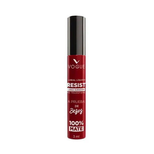 Labial Vogue A Prueba De Besos Resist Color Poderosa Mate