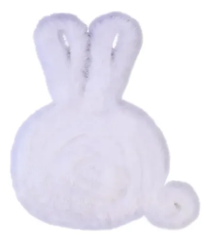 Cinta De Pelo Artificial Navideña De Peluche, 5 Cm, Blanca