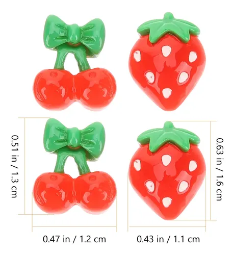 60 Piezas De Rodajas De Fruta Para Uñas, Rebanadas De Fruta,