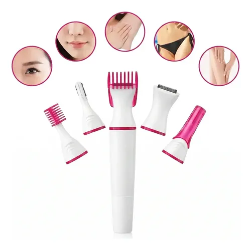 Depiladora Facial Cejas Corporal Mujer 5 En 1 Eléctrica