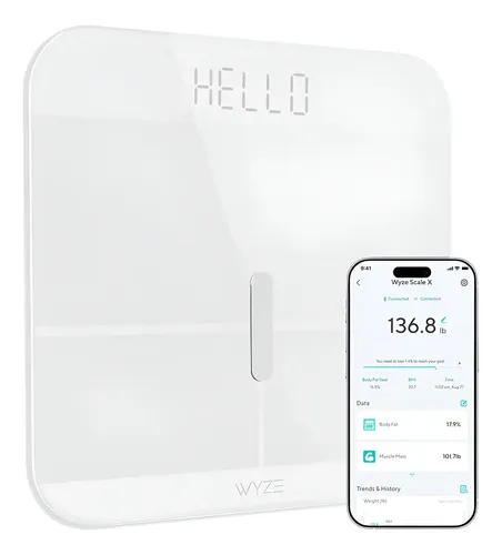 Báscula Inteligente Wyze X – Peso, Bmi, Grasa, Masa Muscular
