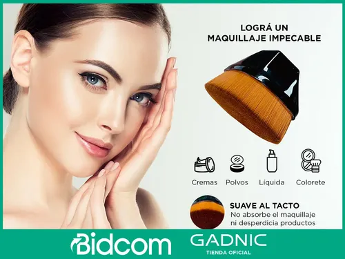 Brocha De Maquillaje Gadnic Base Líquida Polvo Cosméticos