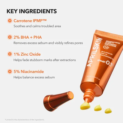 Aprilskin-solución Limpiadora Carrotene Ipmp. Acné-manchas.