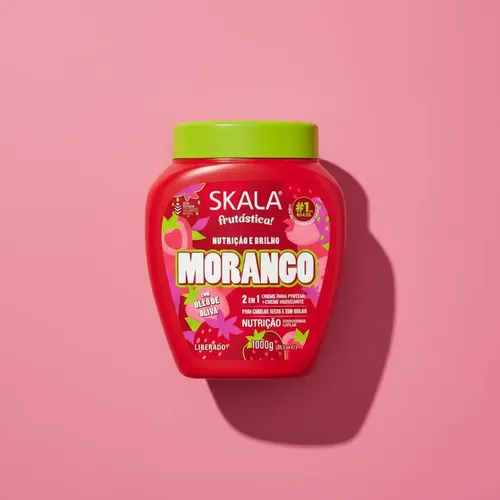 Skala Morango 2 En 1 Cabellos Secos Nutricion Y Brillo 1000g